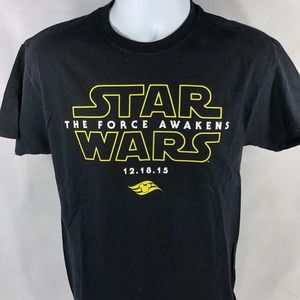 Disney Cruise Line Adult Medium Star Wars The Force Awakens Graphic T Shirt 2015